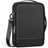 FINTIE Laptop Shoulder Bag Briefcase for MacBook Air 15 13.6 13, MacBook Pro 14 13, 13.5" Surface Laptop, 13" Samsung Lenovo HP Acer Notebook, Black