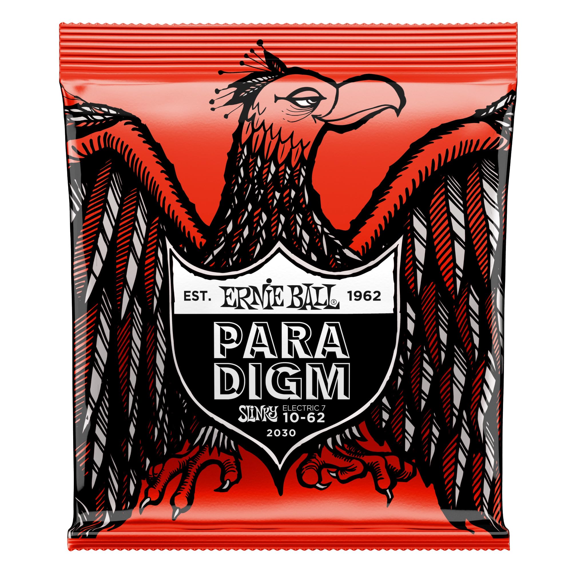 Ernie Ball Skinny Top Heavy Bottom Slinky Paradigm 7-String Electric Guitar Strings - 10-62 Gauge