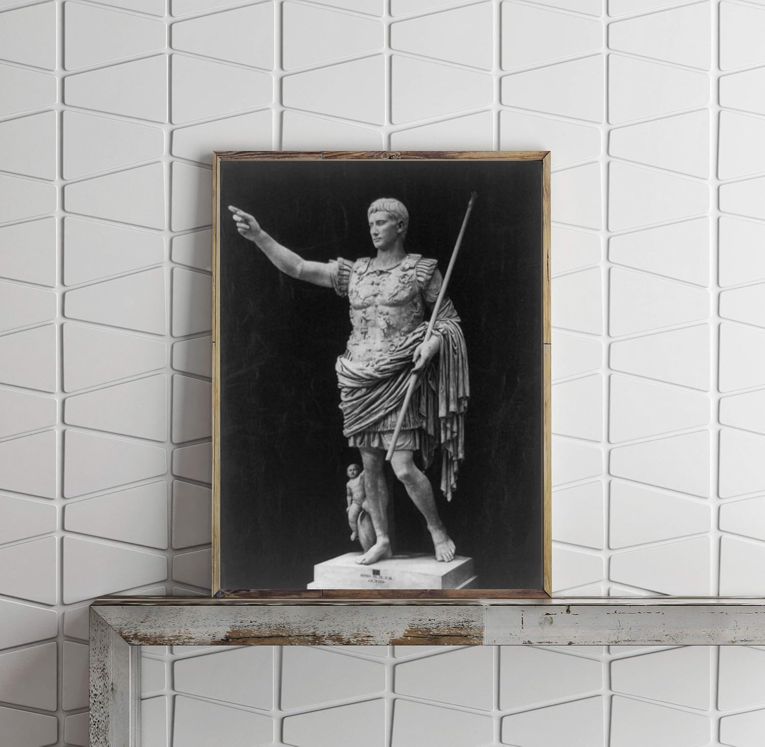 Photographs - INFINITE PHOTOGRAPHS Photo: Statue,Augustus Caesar,Vatican museum,Rome,pointing,hand,Emperors,Rome,c1900