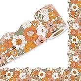 Whaline 32.8ft Smile Daisy Bulletin Board Borders Pink - View #3