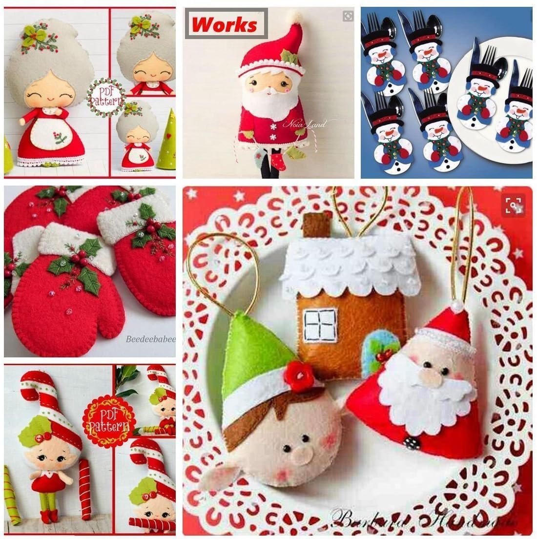 Lavoretti Di Natale Pannolenci E Feltro.Fogli Feltro Colorato 24 Pz Fogli In Feltro E Pannolenci Feltro Acrilico Di Fogli Diy Tessuto In Feltro Acrilico Feltro Da Cucire Morbido 20cm 30cm Fornito Con Kit Di Fili Colorati Amazon It Giochi