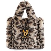 Women Large Tote Bag Faux Fur Purses Plush Handbag Fuzzy Shoulder Bag Big Capacity