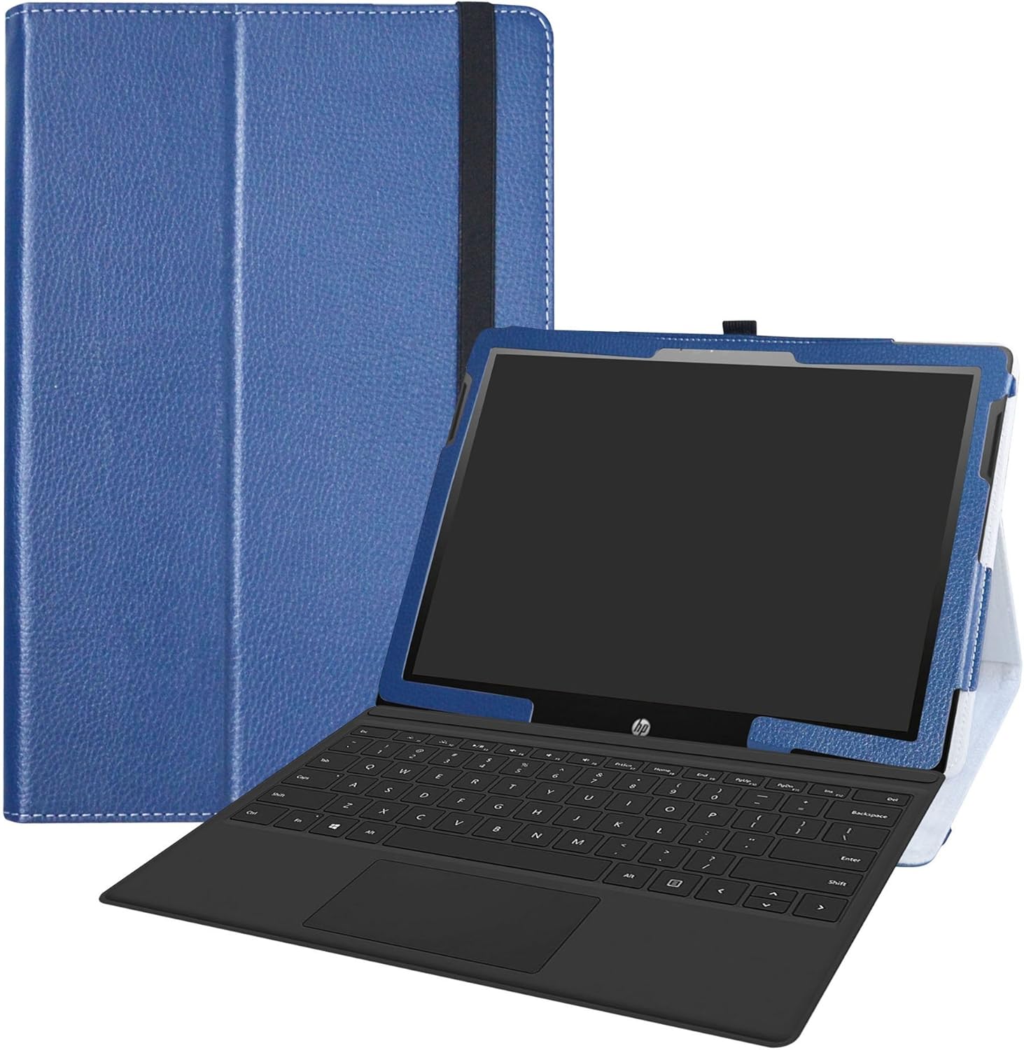 HP Chromebook x2 Case,LiuShan PU Leather Slim Folding Stand