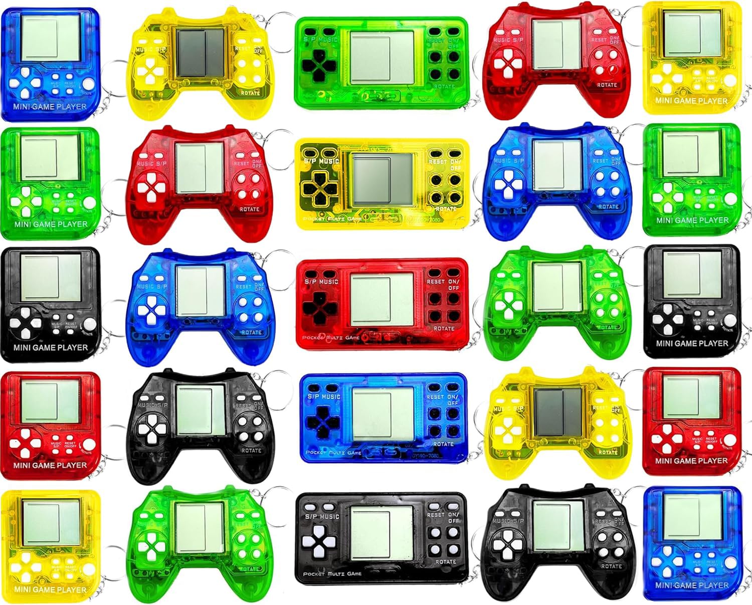 Photo 1 of 12Pcs Video Game Keychain, Gamer Party Favors Video Game Party Supplies for Kids, 3 Styles Mini Game Console for Kids Backpack, Birthday Party, Classroom Prizes