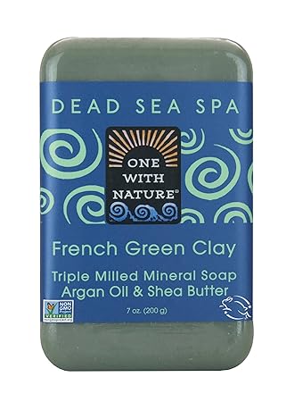 Amazon Com One With Nature Dead Sea Salt French Clay Soap 7 Oz Beauty