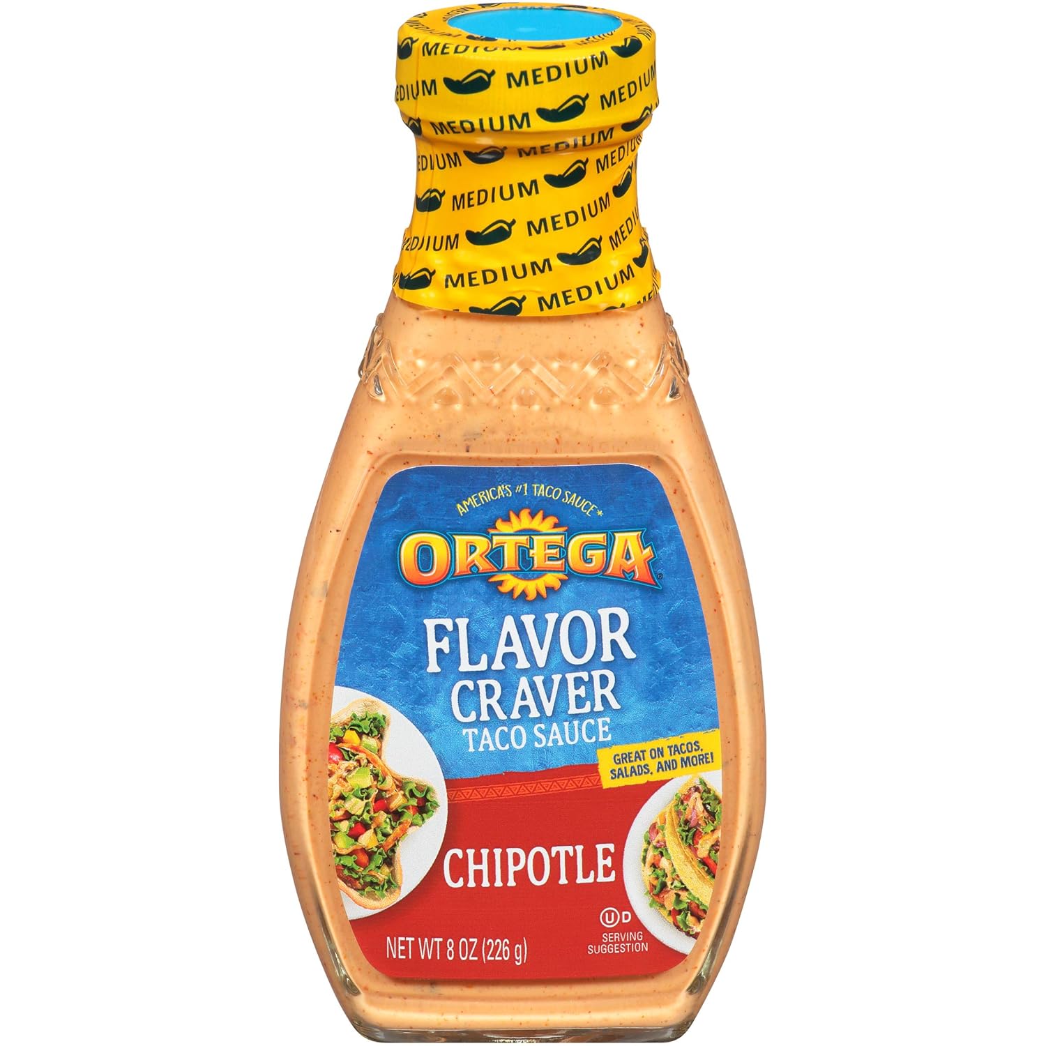 Ortega Flavor Craver Taco Sauce, Chipotle, 8 Ounce (Pack