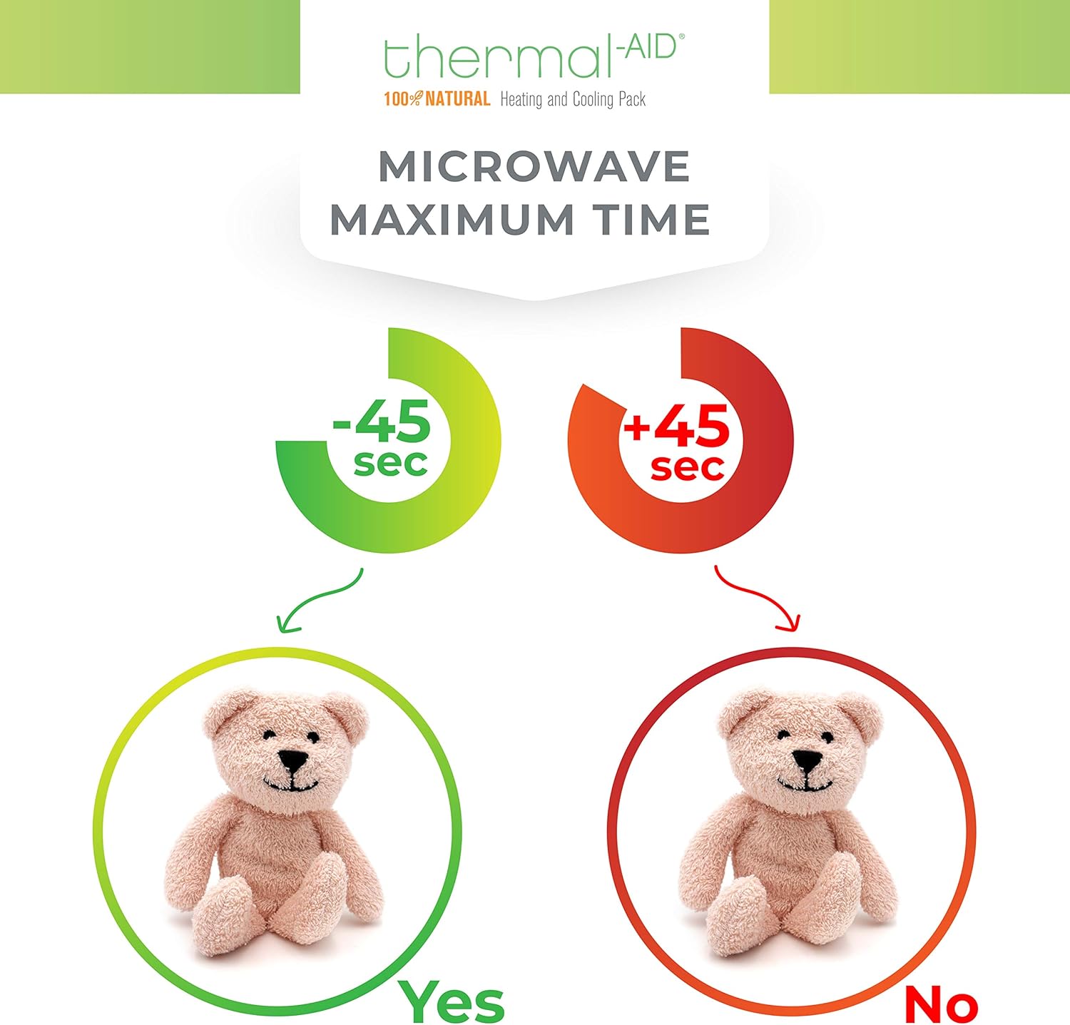 Thermal-Aid Zoo — Mini Buckley The Blue Bear — Kids Hot and Cold Pain Relief Boo Boo Tool — Heating Pad Microwavable Stuffed Animal and Cooling Pad — Easy Wash, Natural Sleep Aid: Health & Personal Care