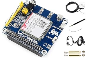 4G/3G/GNSS HAT for Raspberry Pi 4B/3B+/3B/2B/Zero/Zero W/Zero WH and Jetson Nano,Based on SIM7600A-H,4G Communication GNSS Po