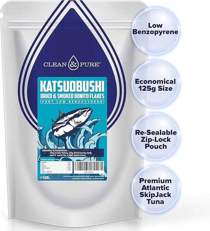 UKs Purest Bonito Flakes / Katsuobushi / Dried Fish Flakes 125g