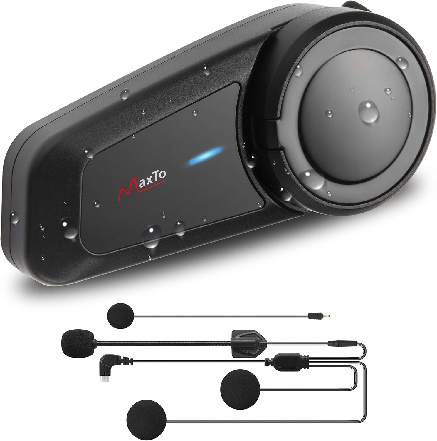 MAXTO M2 Helmet Bluetooth Headset 2-6 Riders 1000m