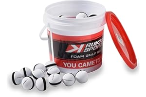 RUKKET SPORTS Rukket Practice Golf Ball, Almost Sponge Balls for Indoor Foam Training, Limited Flight High Visibility Birdie Tools