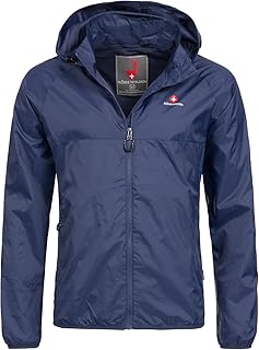 Höhenhorn Rigi Herren Regen Jacke Outdoor Rain Freizeitjacke Kapuze Regenjacke
