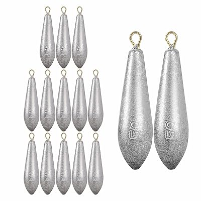 15 PCS 50g Bullet Shape Fishing Weights Sinkers Kuwait Ubuy