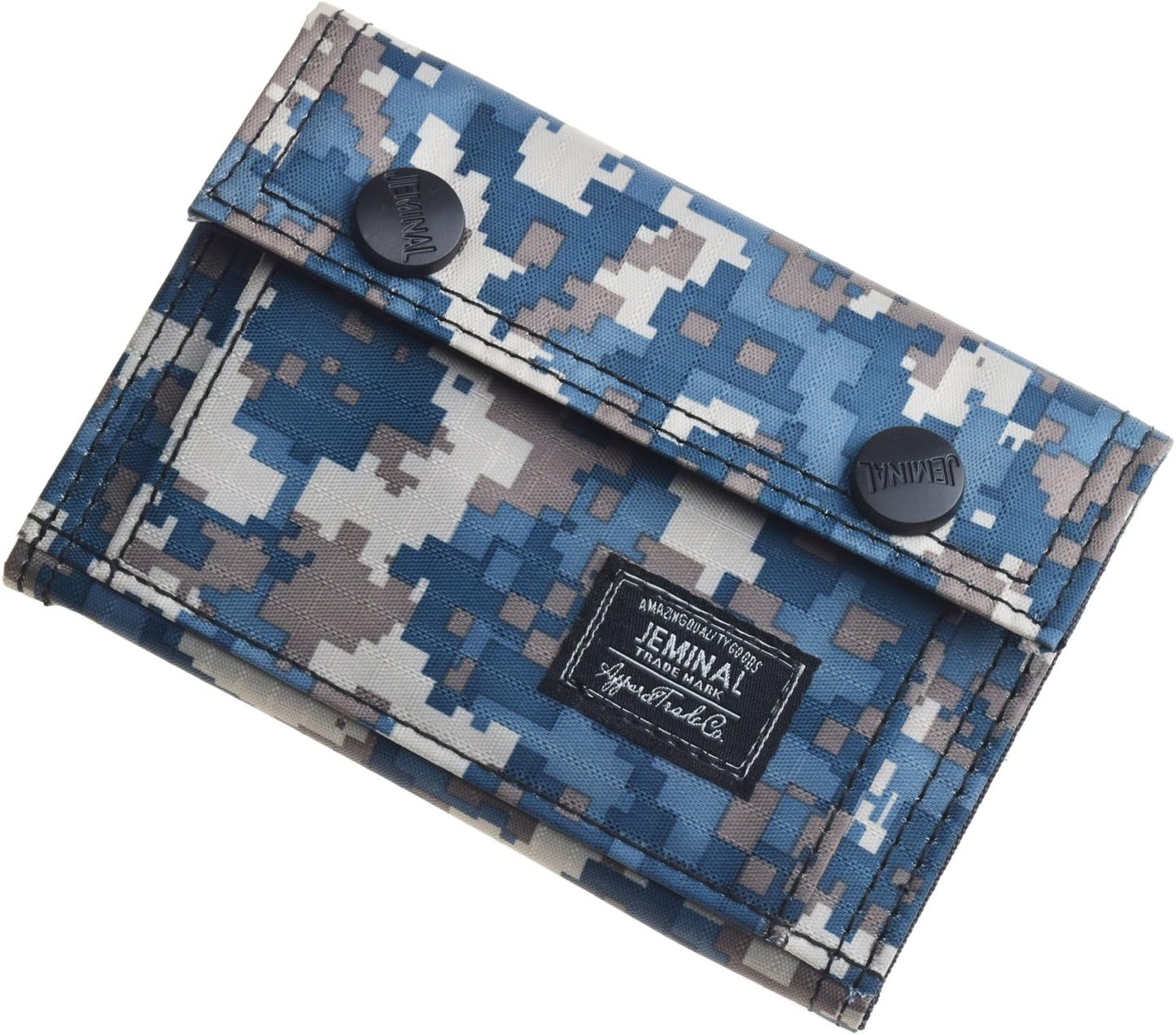JEMINAL Men's Camo Printed Bifold Wallet Teens Boys Wallets for Kids