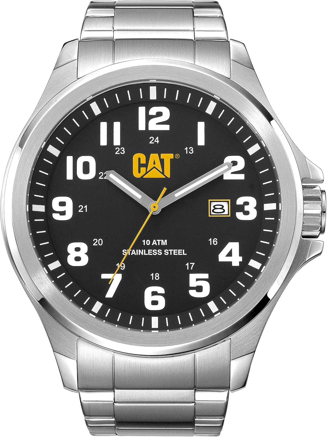CAT Operator Men's Quartz Watch with Black Dial Analogue Display and