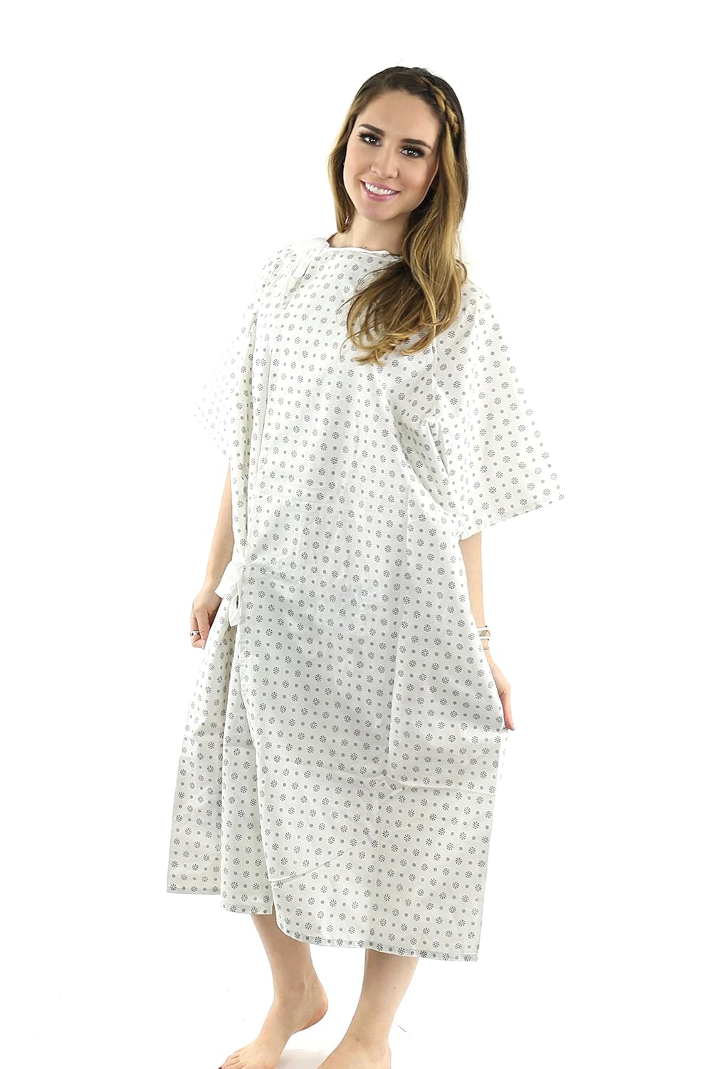 Amazon Com Hospital Gown 6 Pack Cotton Blend Useful