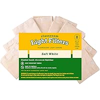 GSM Brands Fluorescent Light Diffuser Covers (Set Of 8) Filters Light For Classrooms And Offices - View #3