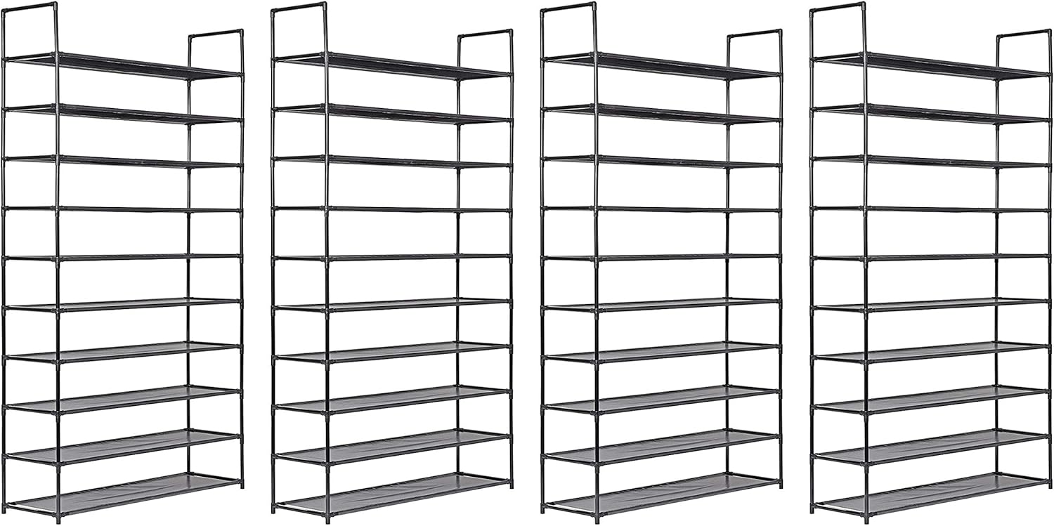 Best Muscle Rack 4-Level Shoe Rack (Black)