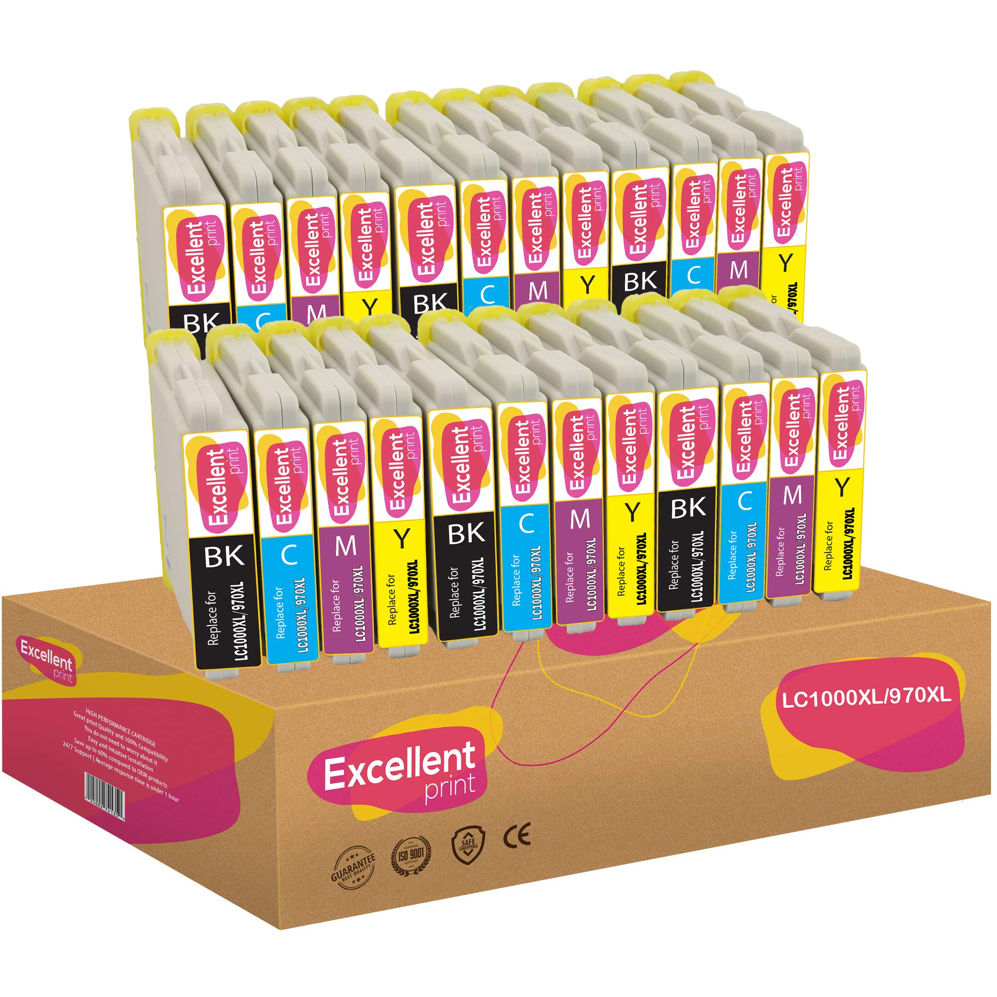 Excellent Print LC1000XL LC970XL LC1000 LC970 Compatible Ink Cartridges for Brother MFC235C DCP150C MFC260C DCP157C
