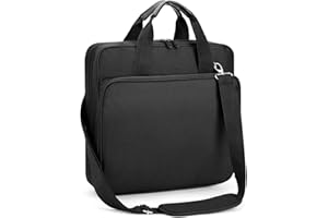 CTWWFS 2 Inch 3 Ring Zipper Binder - Trapper Keeper Binder with Strap - 500 Sheet Capacity & Multi-Pockets for School and Office (Black)