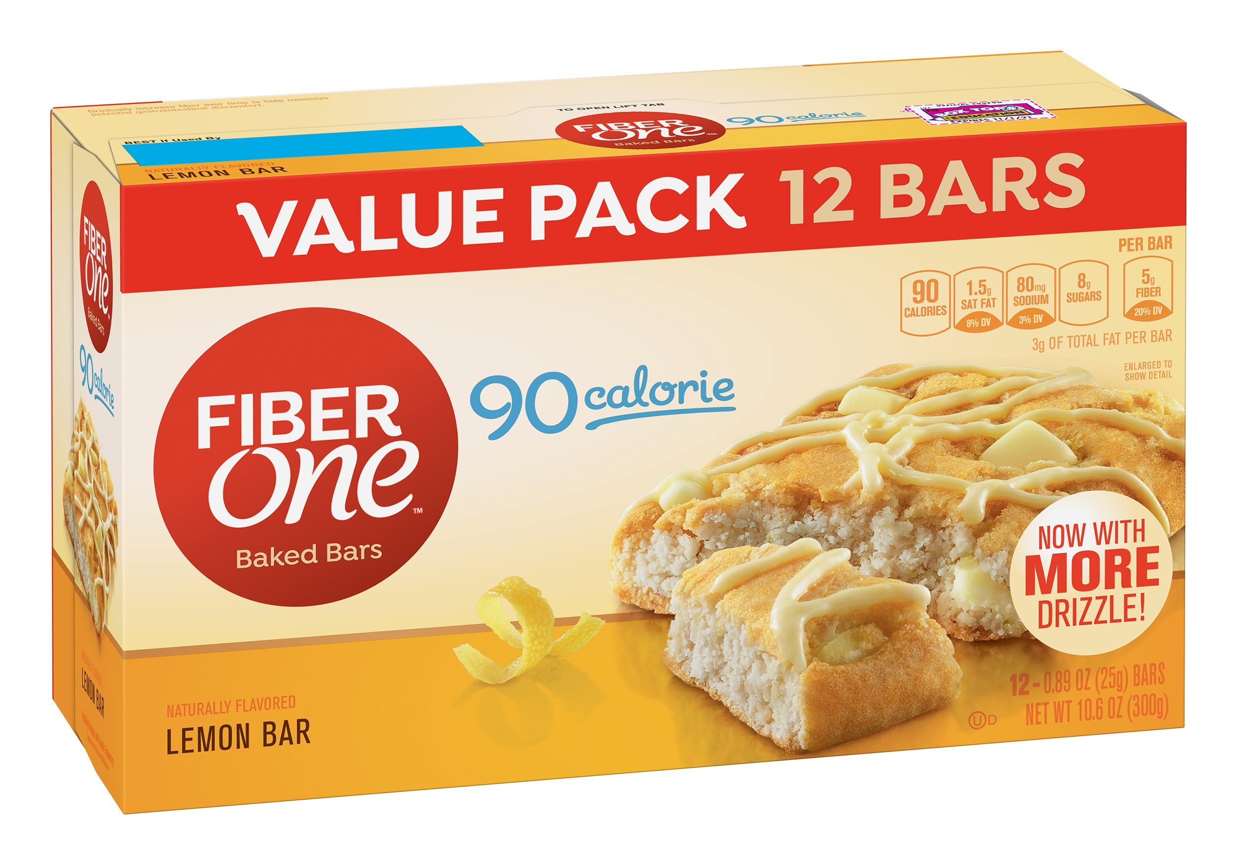 Fiber One Brownies, 90 Calorie Bar, Chocolate Fudge Brownie,0.89 Ounce