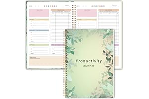 KAMOY ADHD Daily Planner with Hard Cover & Colorful Sheets Inside,Productivity Planner Task Management Organizer for Neurodivergent Adults Focused for Men & Women, 7" x 10"