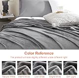 EHEYCIGA Fleece Blanket Extra Large King 270x230cm Grey Throw view 6