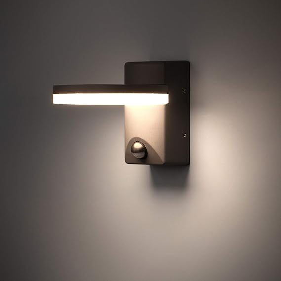 FLORNIA Outside Light with Motion Sensor Outdoor Wall Lighting Mains