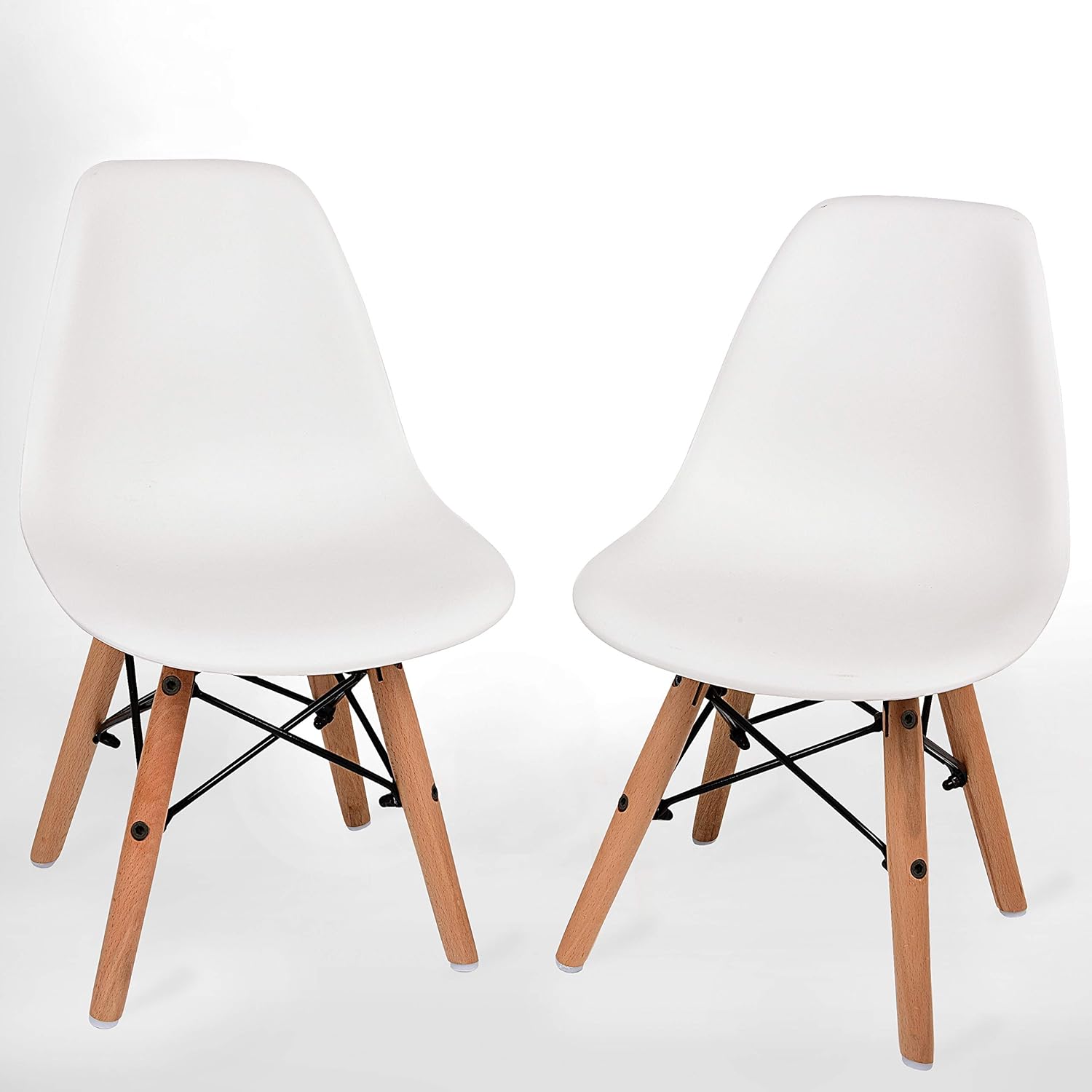 UrbanMod Kids Modern Style Chairs, [Set of 2] ABS Easy-Clean Chairs!! Highest Strength Capacity (330lbs)!