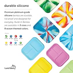 LunchBots Build -a- Bento Lunch Box, Silicone Bento