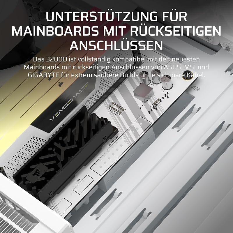 3200D RS Mid-Tower ATX PC-Gehäuse – Weiß