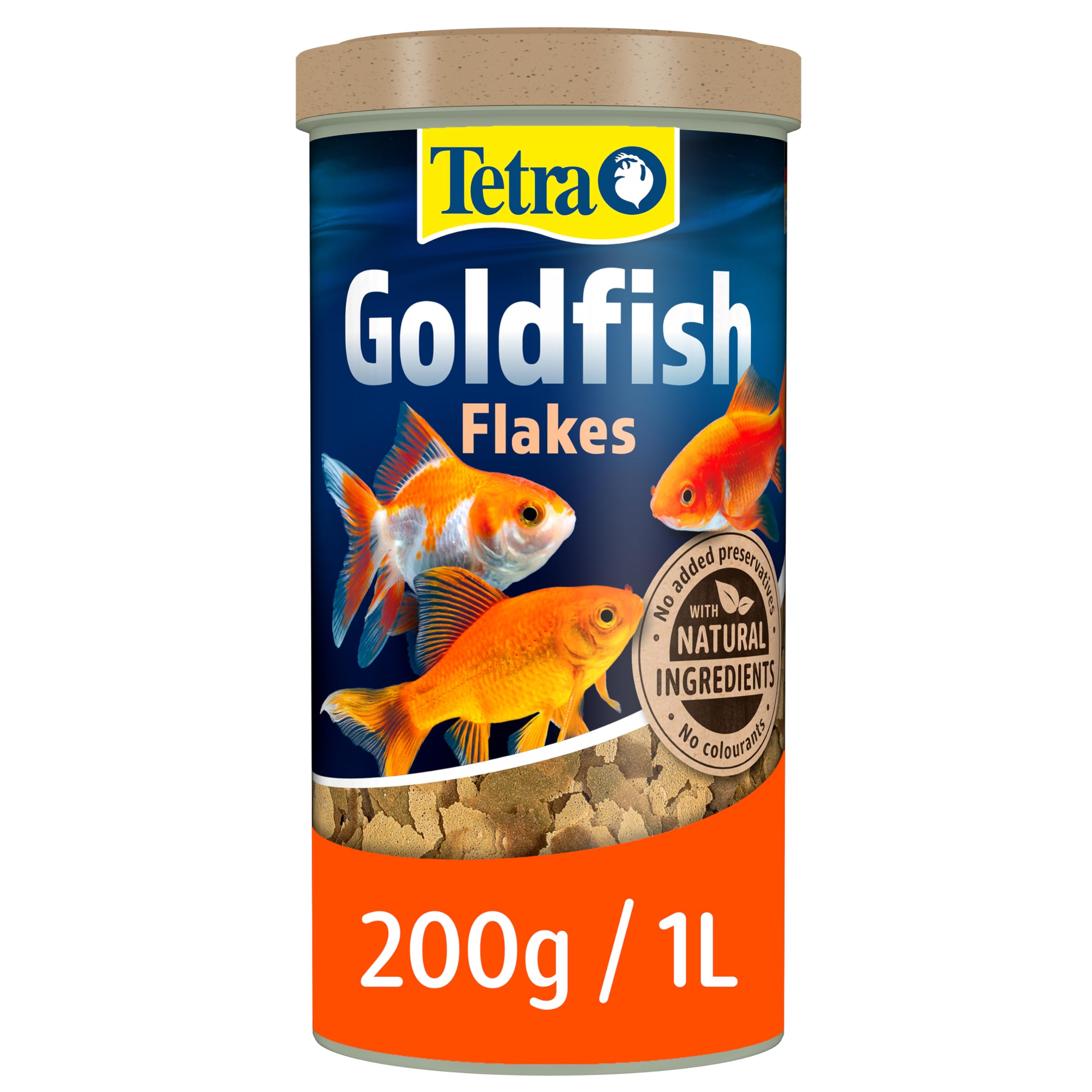 Tetra Goldfish Flakes - flake fish food for all goldfish and other coldwater fish, 1L