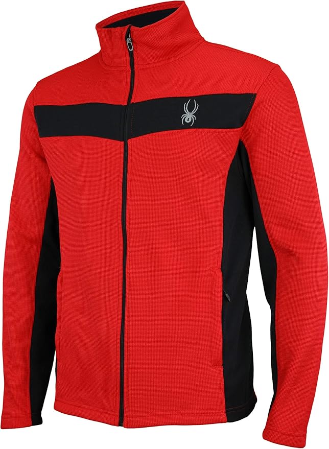 Spyder Men's Racer Full Zip Jacket, Racing Red Medium Amazon.ca
