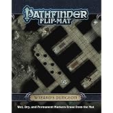 Pathfinder Flip-Mat: Wizards Dungeon, 24x30 Double-Sided | Map Dry Erase Battle Grid, for Dungeon Masters and Players