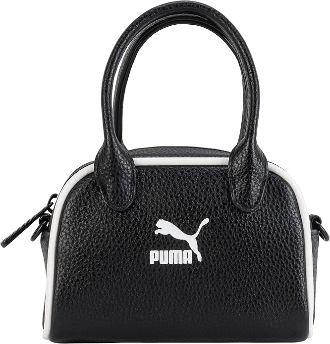 PUMA Cross Body Mini Grip Handle Bag (Black) Handbags