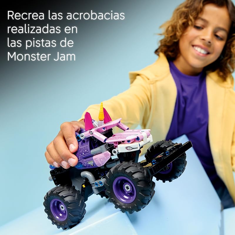 Technic Monster Jam Sparkle Smash con Motor de Carga Manual 42220