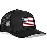 HAKA American Flag Trucker Hat – USA Flag Mesh Snapback Cap for Men, Women & Golf, Patriotic Baseball Dad Hat