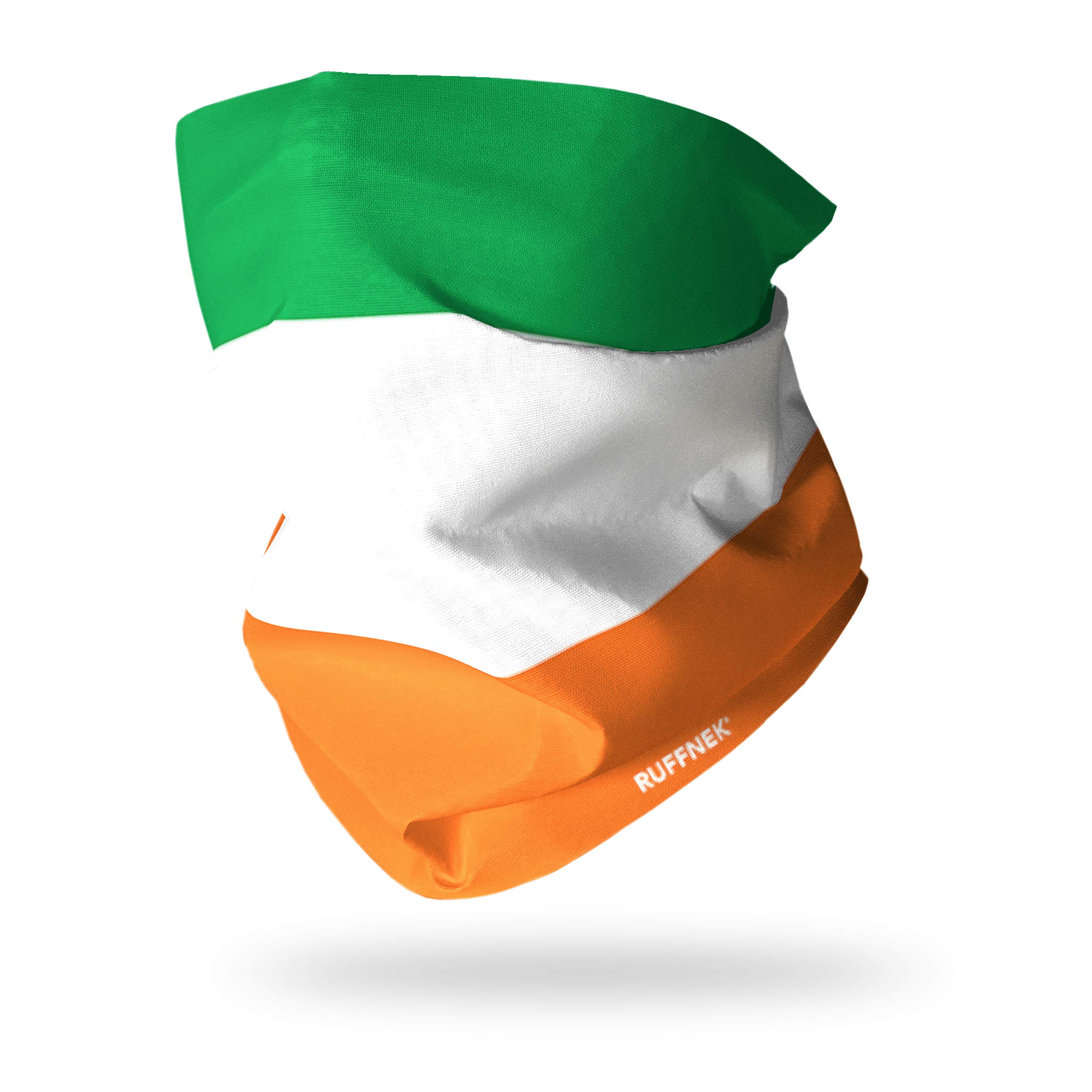 Ruffnek FLAG OF IRELAND/IRISH TRICOLOUR FLAG/Trídhathach na hÉireann - Multifunctional Headwear Neck warmer scarf, Biker Snood