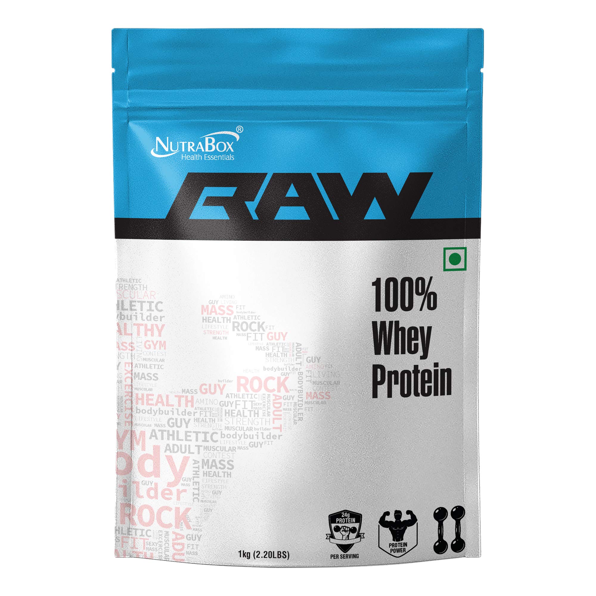 NUTRABOX 100 Pure Raw Whey Protein Powder Natural Unflavored Gym