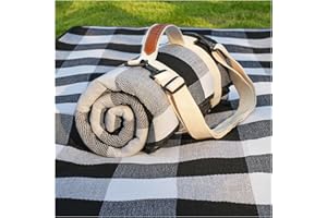 RYCHIC Waterproof Picnic Blanket Outdoor Camping Beach Mat Extra Large Foldable Car Essential Roadtrip Gadget Rv Accessories Glamping Tent Gear Must Haves Hiking Stuff Backpacking Necessities Gift