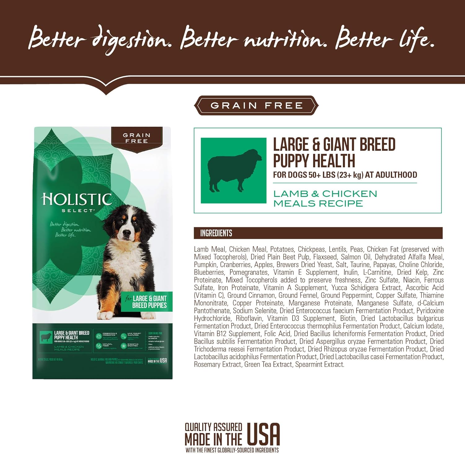 holistic select large breed puppy food