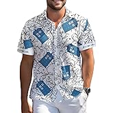 99TIMORO Fantasy Character Hawaiian Shirt, American Movie Themed Button Short Sleeve Top, Men Women Valentine Gifts