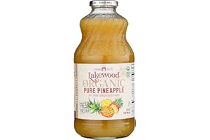 Lakewood Pure Pineapple, Fresh Pressed, 32 Fl Oz (Pack of 6)