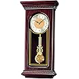 Seiko Mahogany Wall Clock with Pendulum and Chime