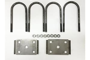 LIBRA 5200-7000lbs Trailer U Bolt Kits for 3" Round Trailer Axle …