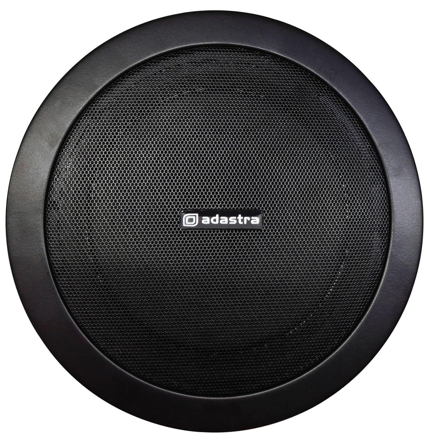 adastra | Metal Framed Quick-Fit Ceiling Speaker | Black 100V