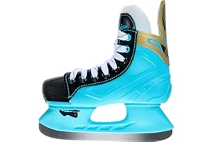 AHMYLION Adjustable Kids' Hockey Skates for Boys & Girls，Lightweight Ice Skates with Sizing 10C-3Y，Protective & Thermal Boot for Ice Hockey & Skating