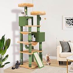 YITAHOME 76in Tall Cactus Cat Tree Tower with