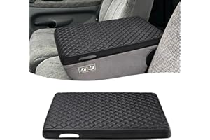 KBH Center Console Armrest Cover for Dodge Ram 1500 2500 3500 1994-2001, 19"x15" Jump Seat, Vinyl Leather Interior Accessorie