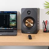 Roxel Nova Active Bookshelf Speakers 100W RMS BT 5.4 HDMI ARC Optical view 4